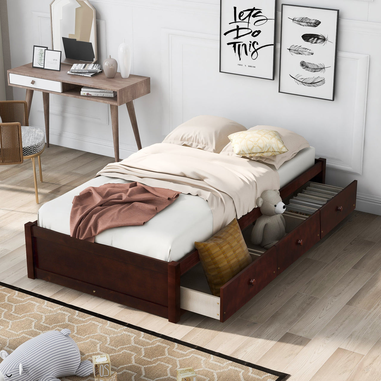 TALVEX 78" Wood Bed