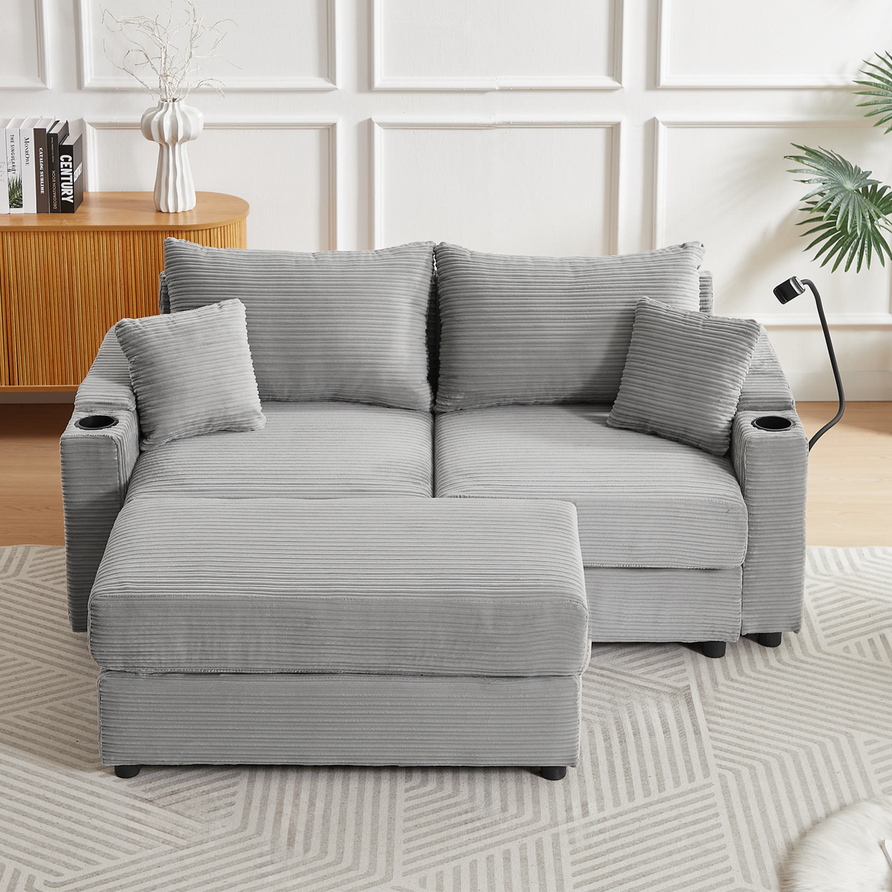 INOVAR 73" Sectional Sofa