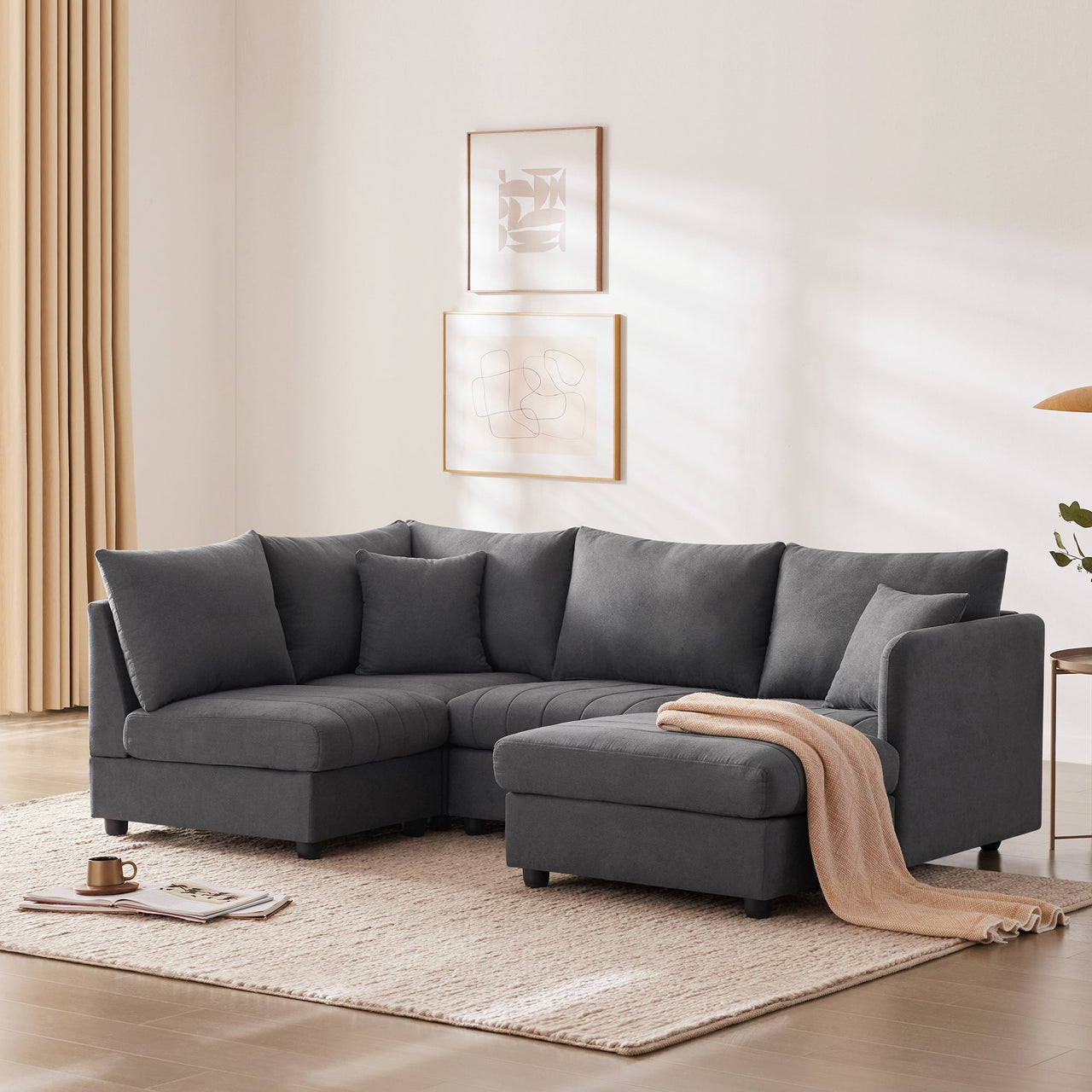 VORIXA 89" Sectional Sofa