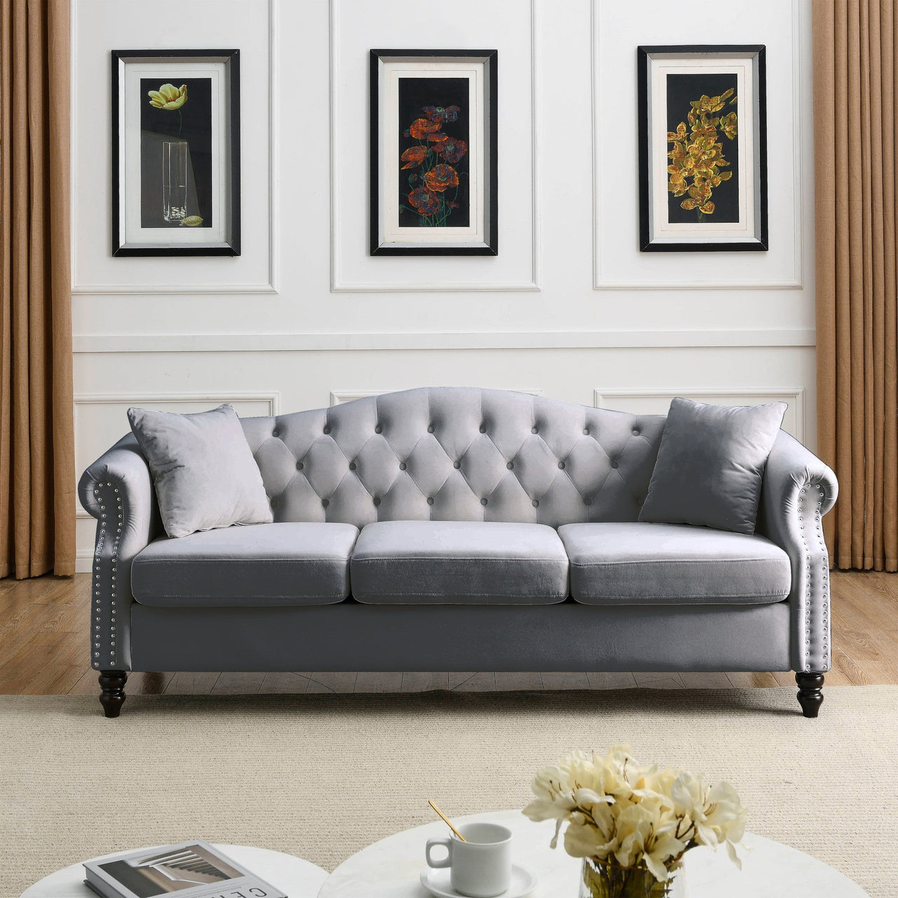 SYLVIE 80" Sofa Set