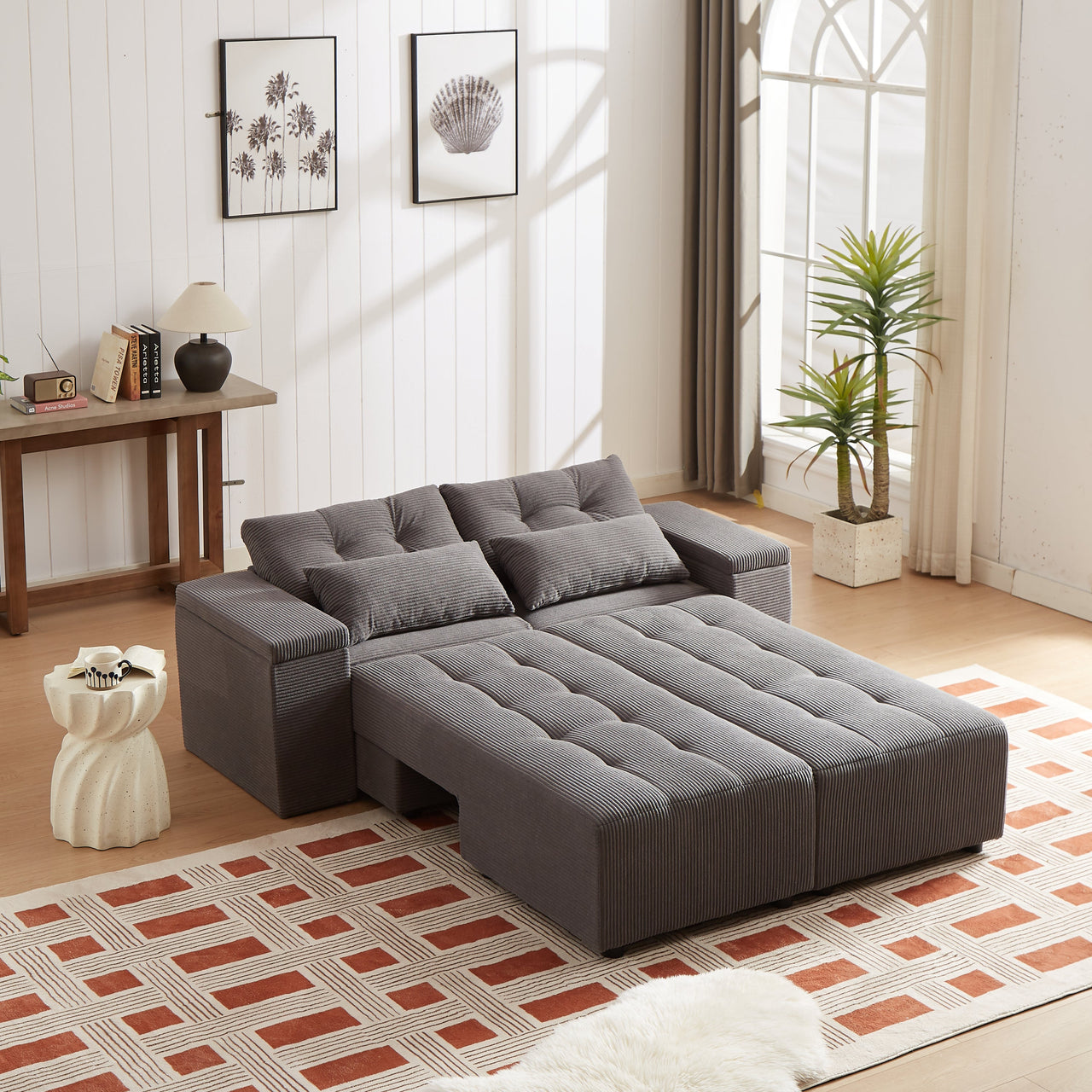 ZINNIA Convertible 3 in 1 Sleeper Sofa