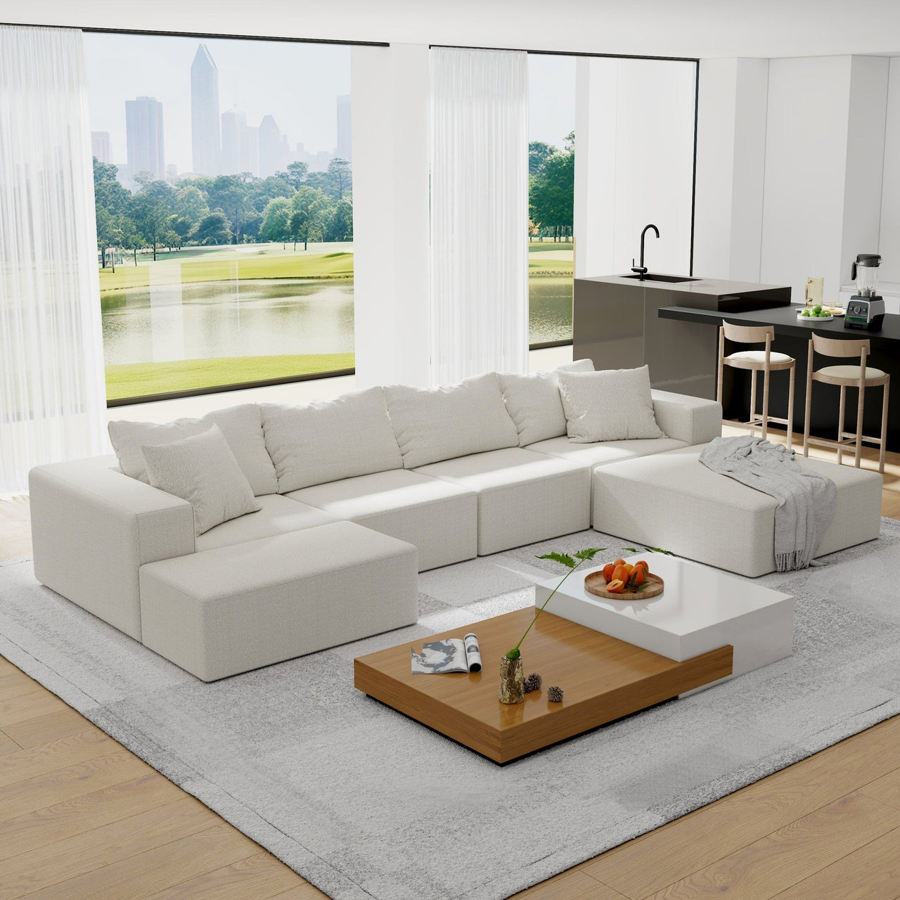 EVELYN 132" Sectional Sofa