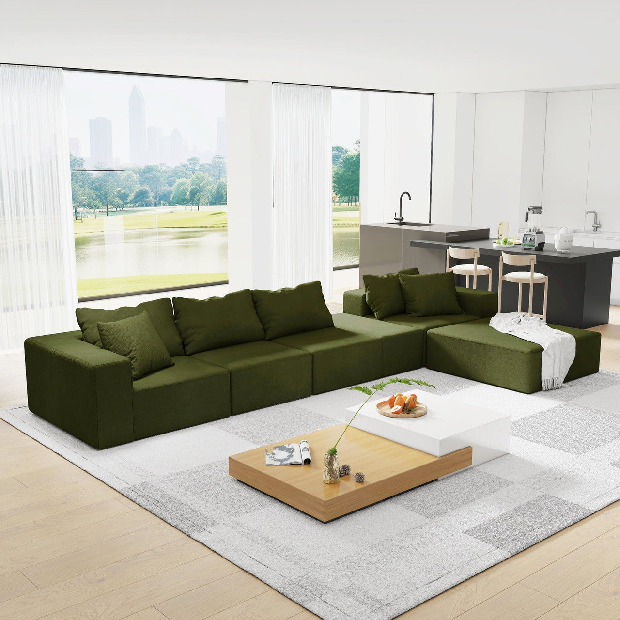 EVELYN 132" Sectional Sofa