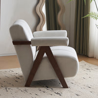 Thumbnail for CALYPSO Modern Chair - Ivory Velvet