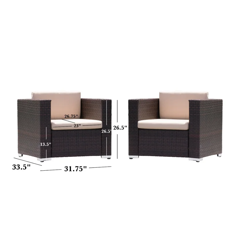 LYMBEX 33" Outdoor Chair Set of 2