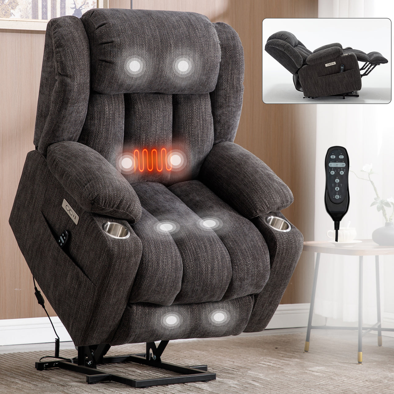 COZYLift Recliner with Heat Massage - 6317 L