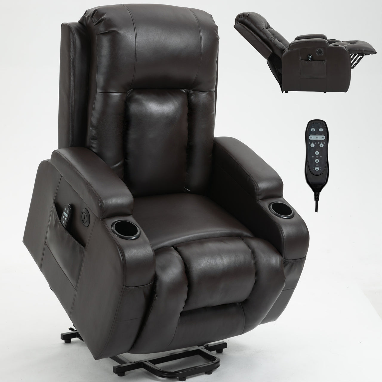 COZYLift 40" Recliner with Heat Massage - 0988