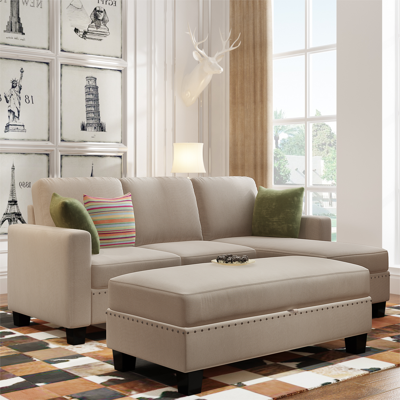 RIXOVA 81" Sectional Sofa