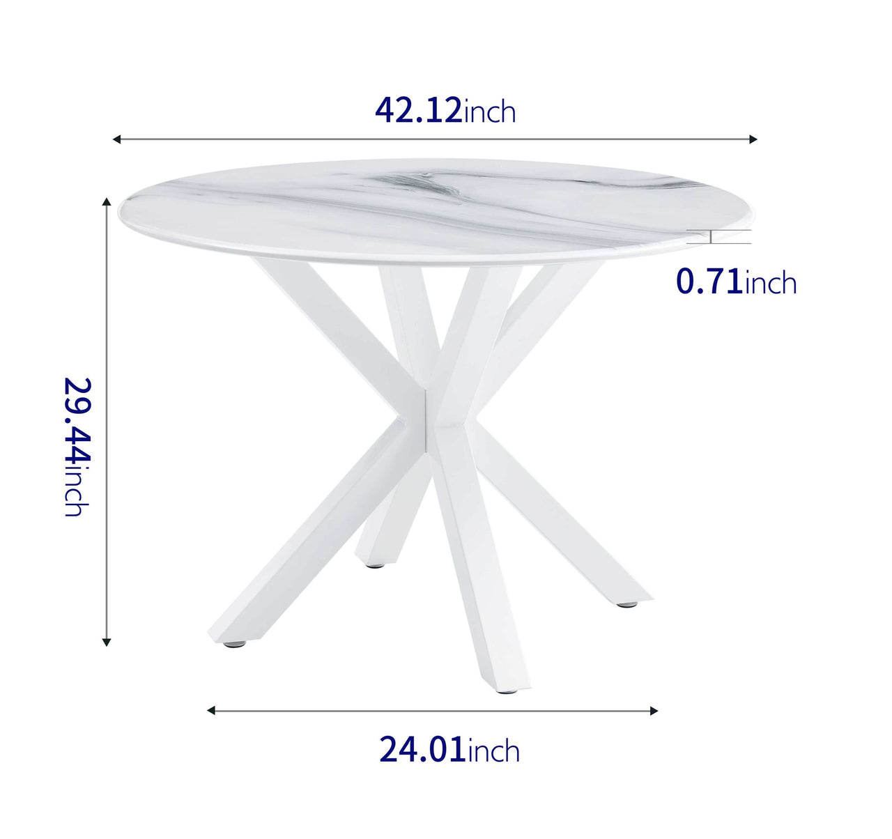 VURTONX 42" Dining Table
