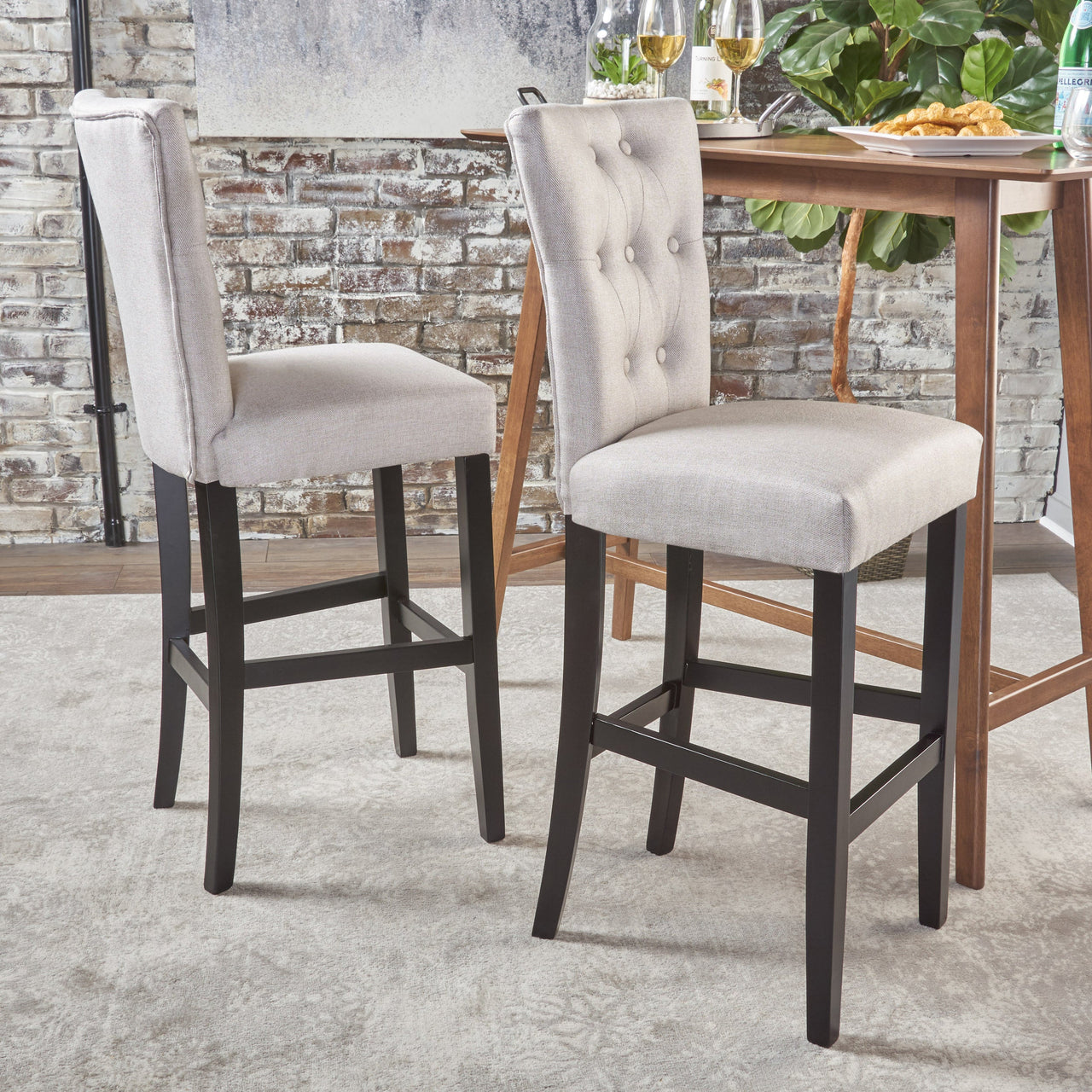 ZYLTOR 18" Barstool Set Of 2