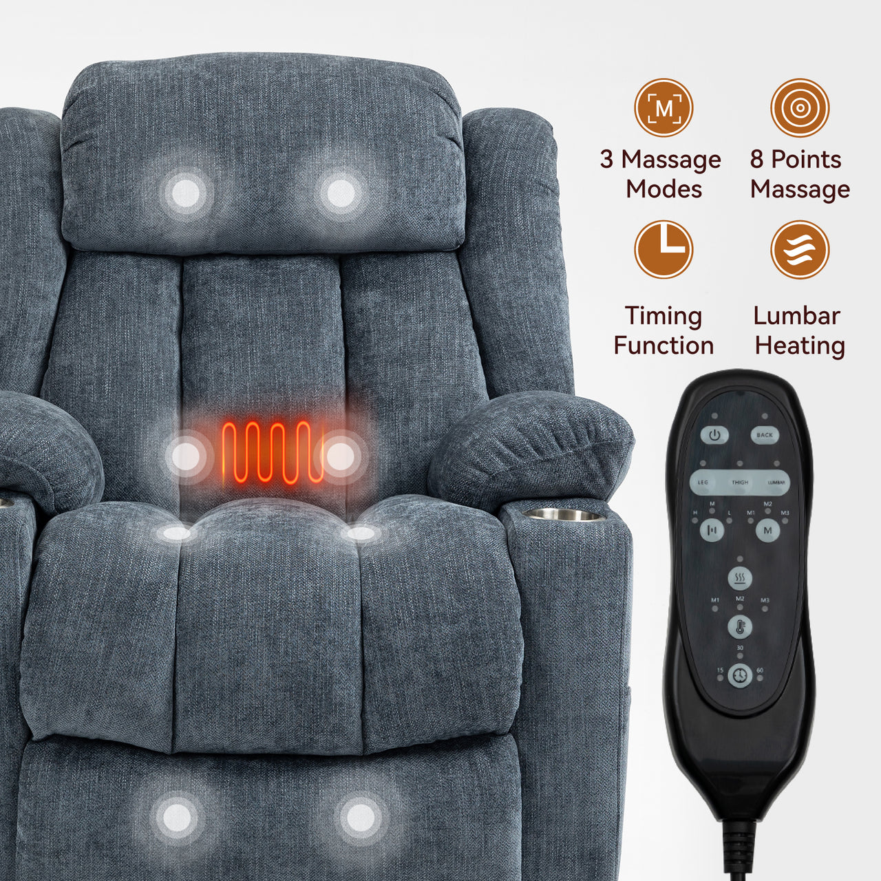 COZYLift Recliner with Heat Massage - 6317 L