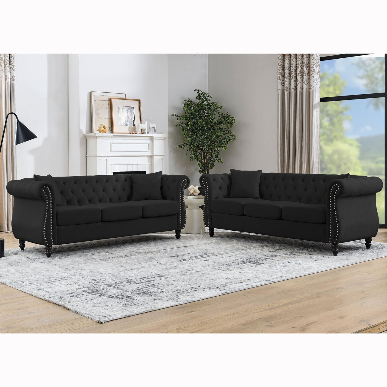 ROSALIND 80" Chesterfield Sofa Set