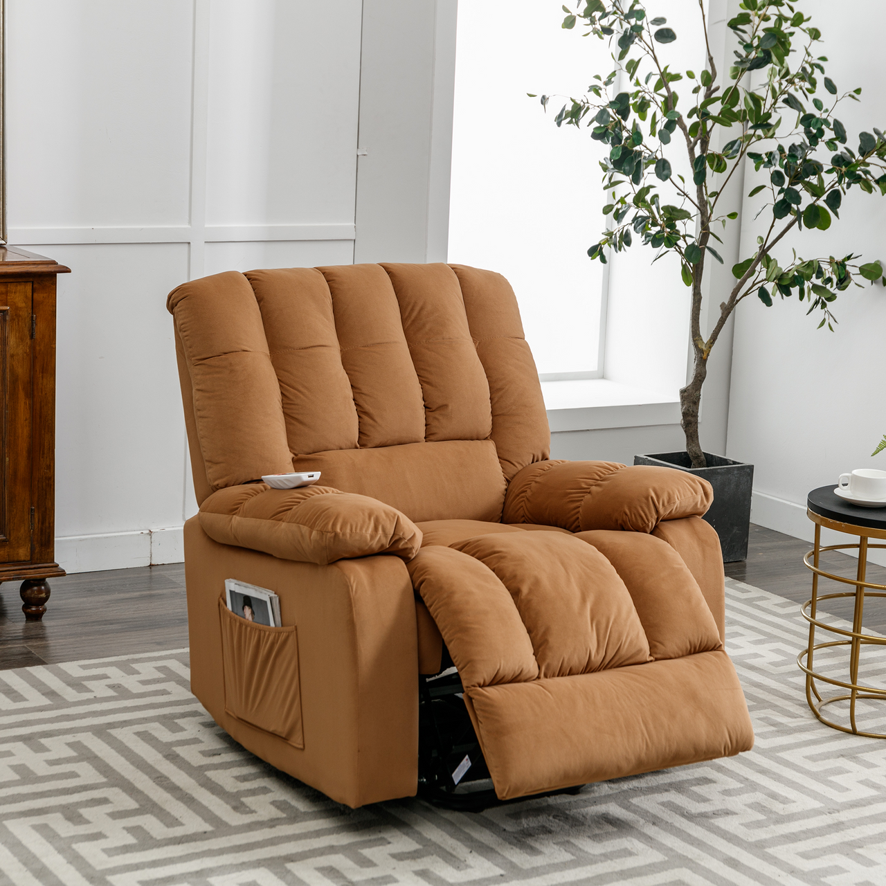 VORIAN 33" Recliner Chair with Heat Massage