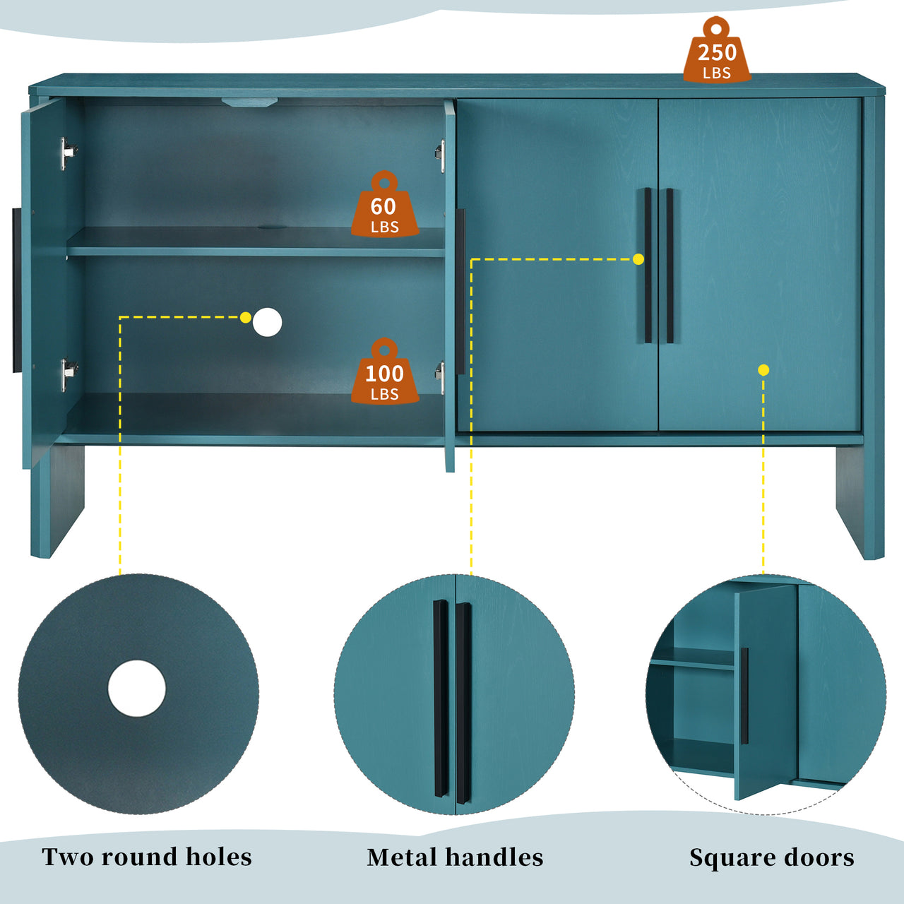 LYSANDER 59" Sideboard