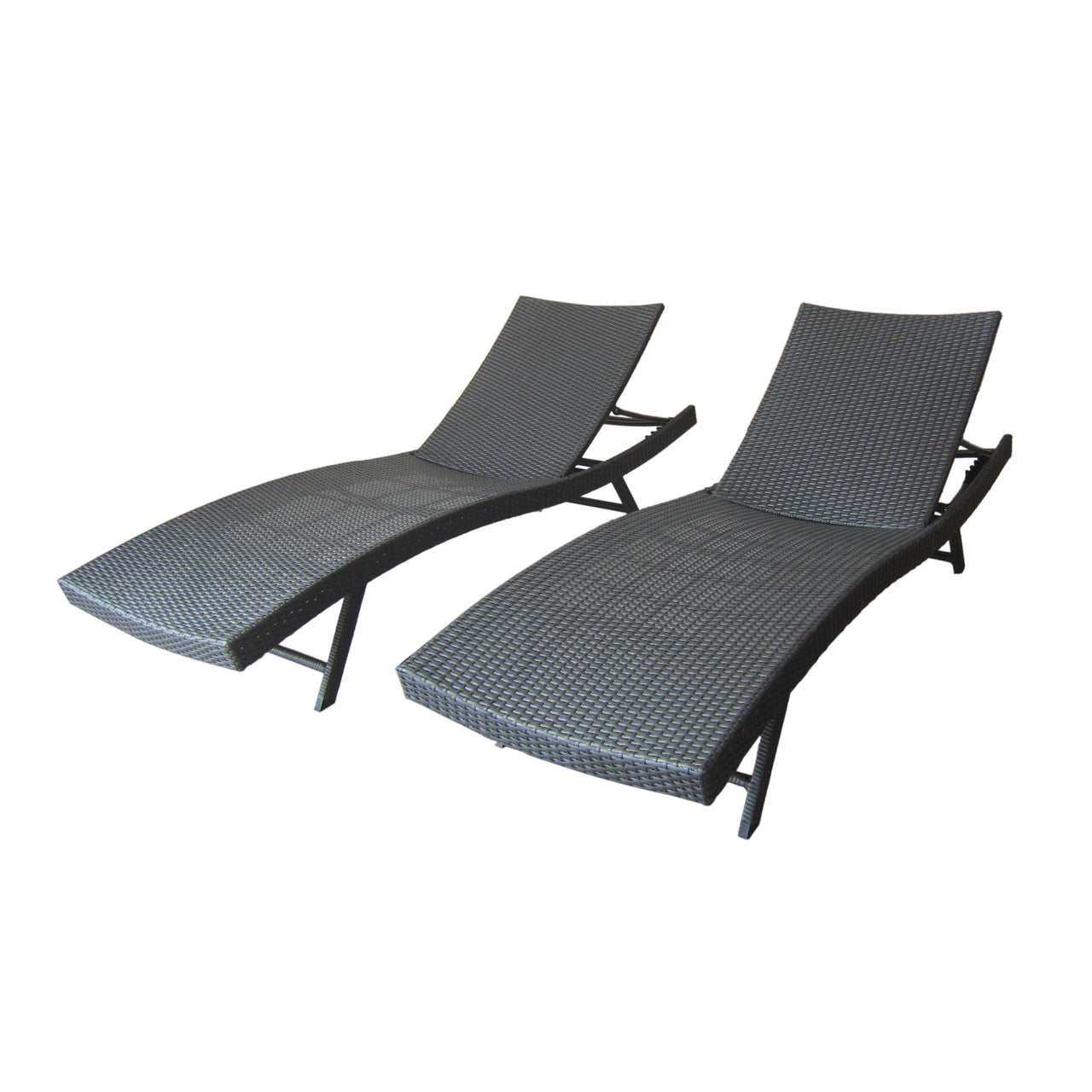 VYLENTX 79" Wicker Chaise Set of 2 Pcs