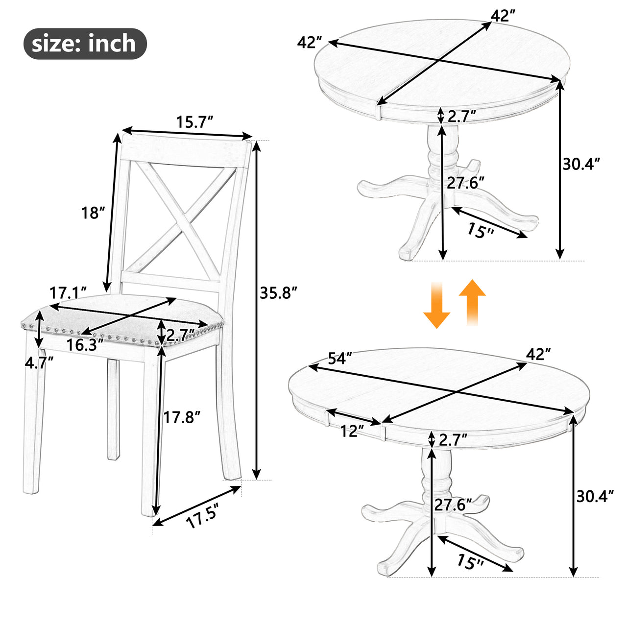 QUILVEX Dining Table Set