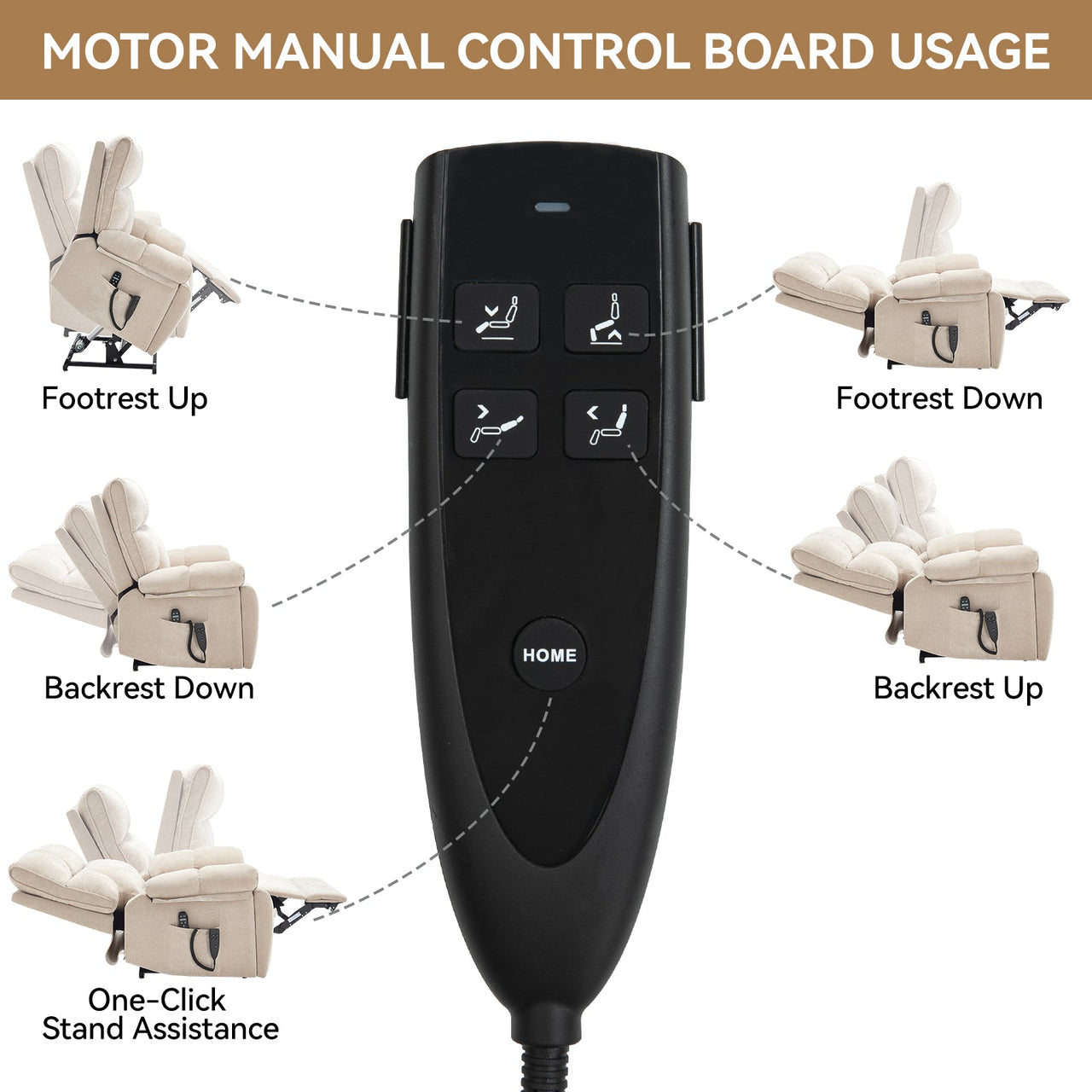 COZYLift 41" Recliner with Heat Massage - 0243