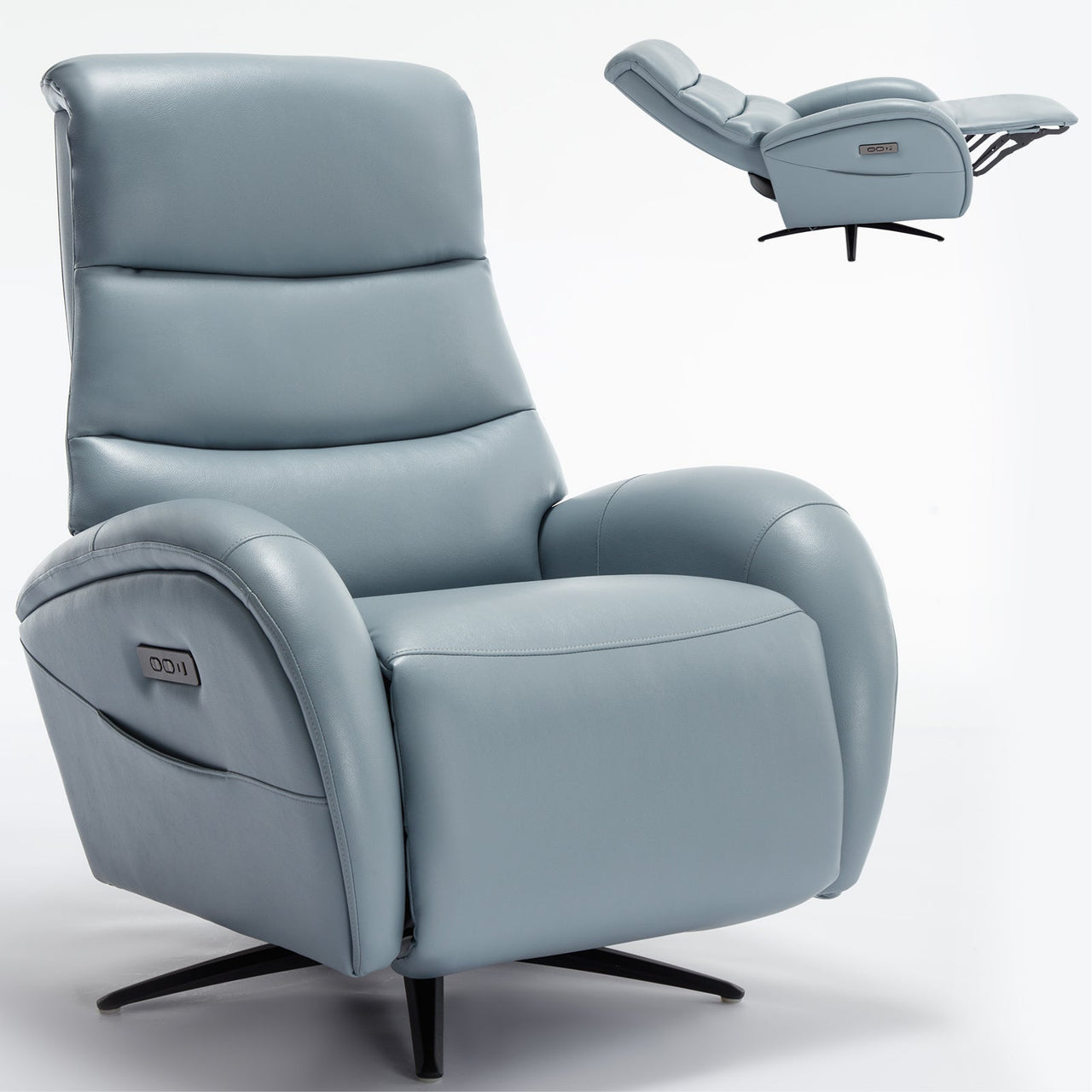 QORVANIX 32" Swivel Recliner Chair