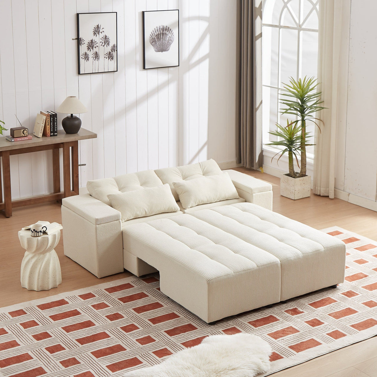 ZINNIA Convertible 3 in 1 Sleeper Sofa