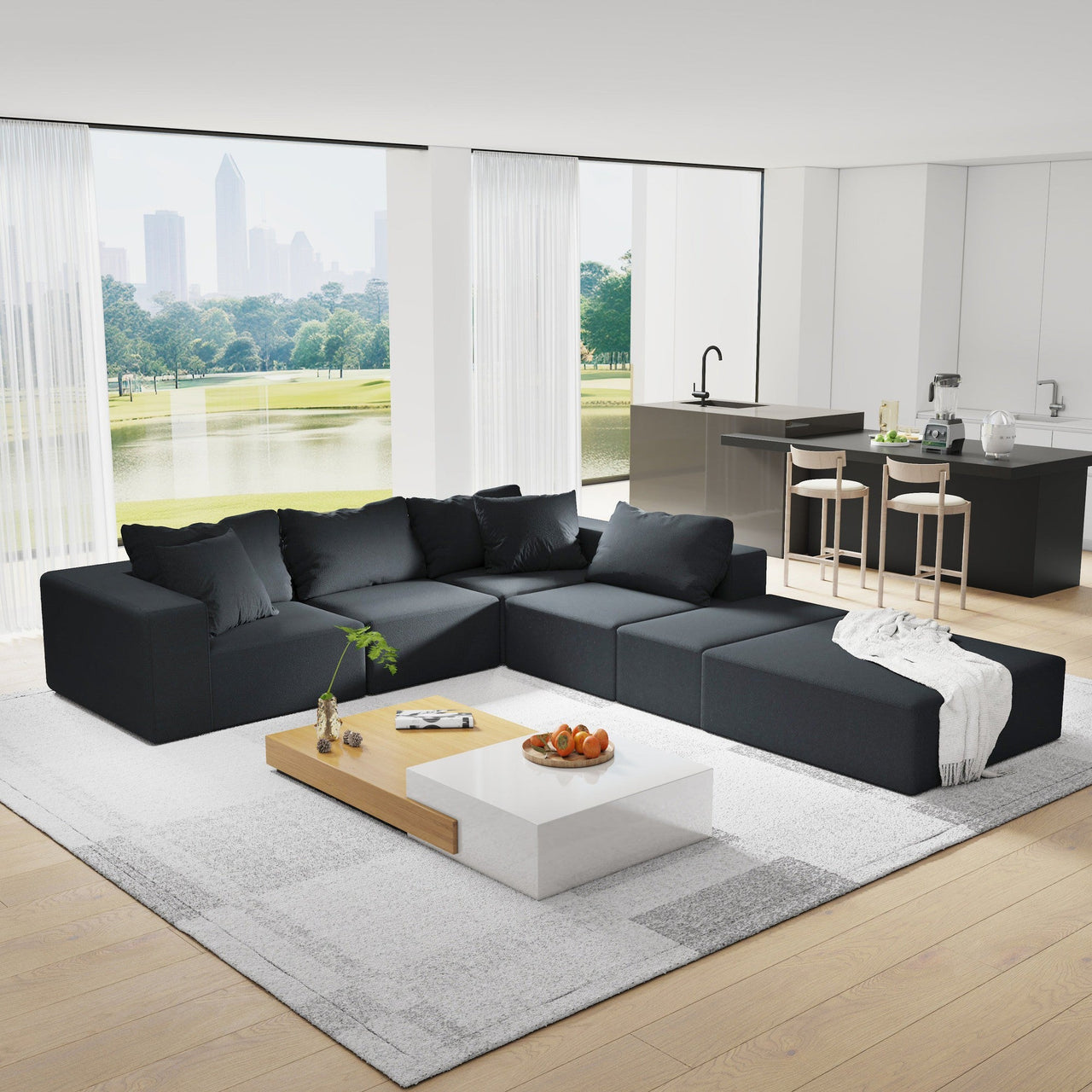 EVELYN 132" Sectional Sofa