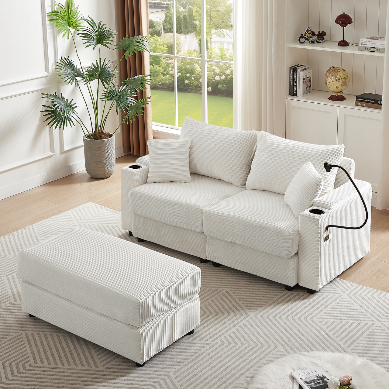 INOVAR 73" Sectional Sofa