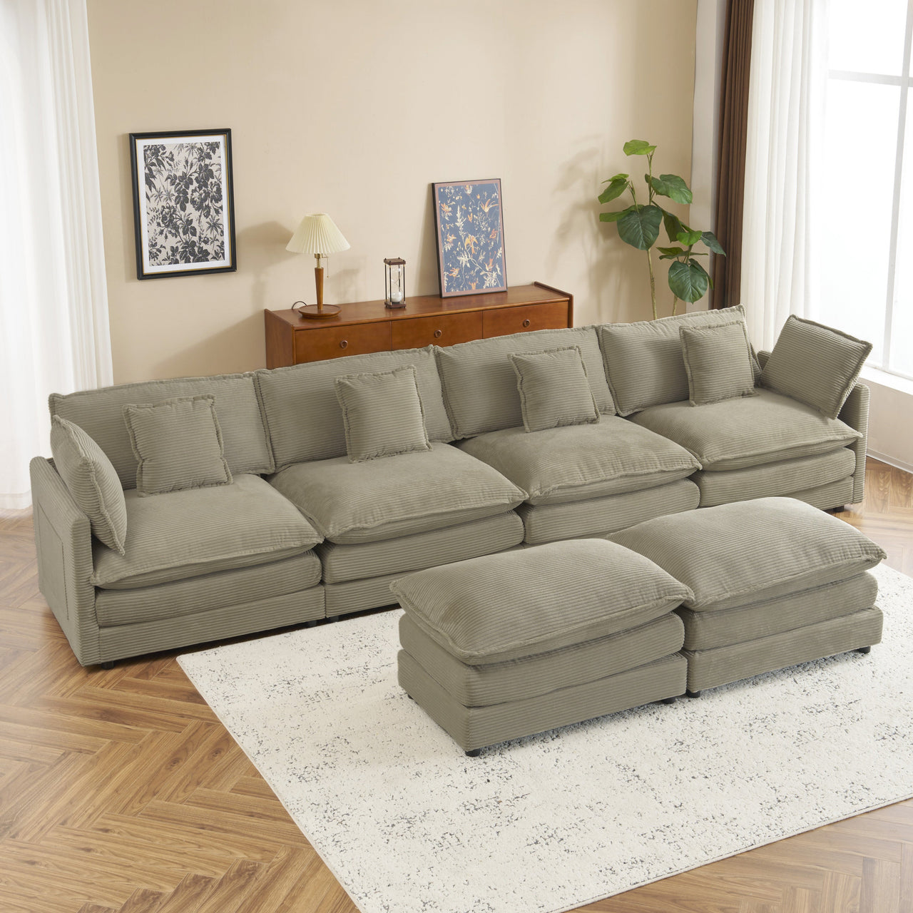 ZENVORIS 150" Sectional Sofa