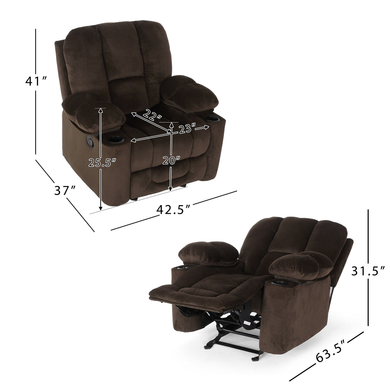 VYROVANEX 42" Recliner Chair