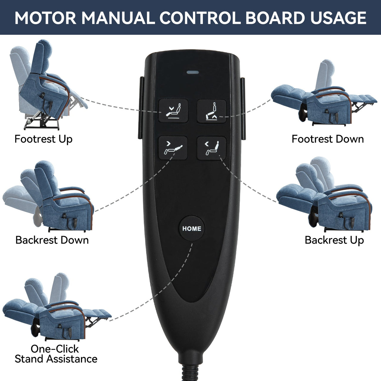 COZYLift 30" Recliner with Heat Massage - 6755