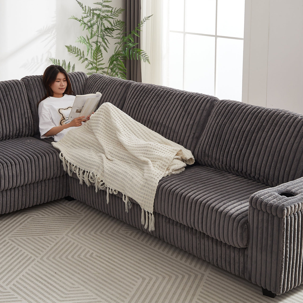 NEVAEH 110" Corner Sofa