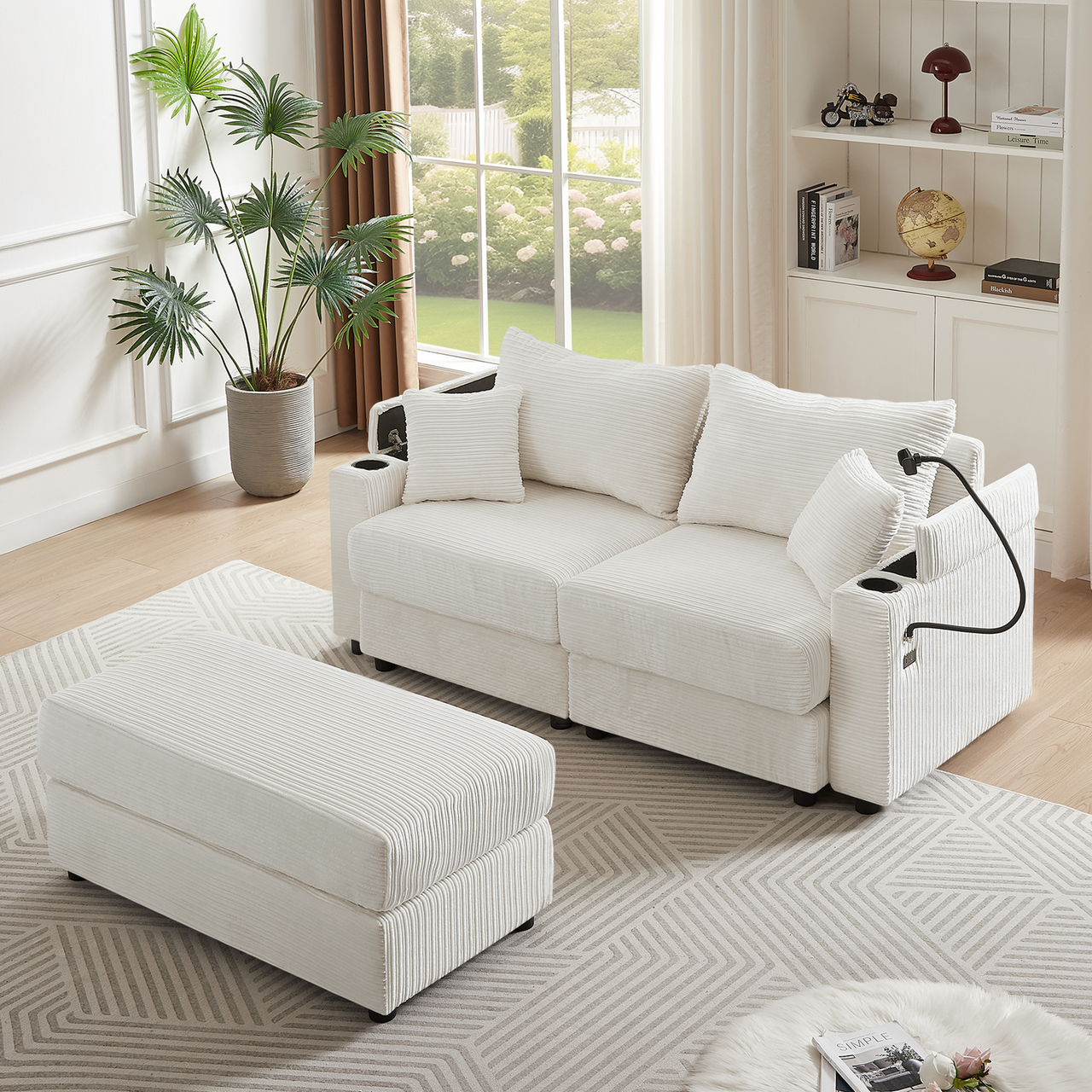 INOVAR 73" Sectional Sofa