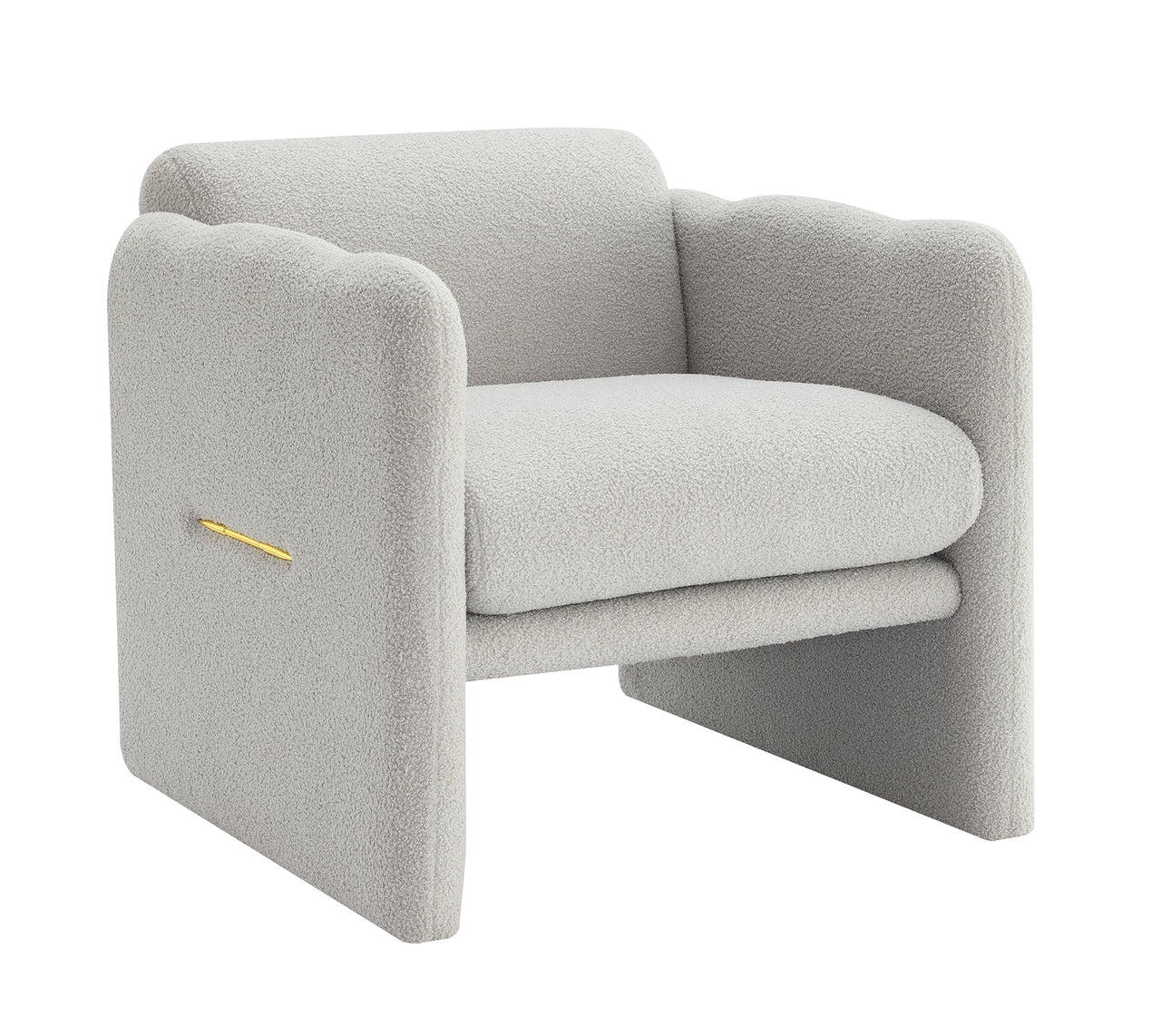 VALEN Chair - Teddy Light Gray