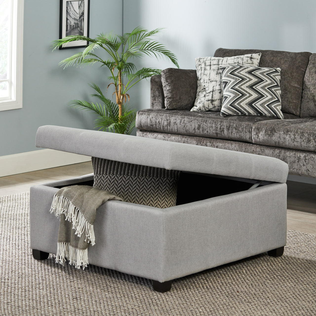 DREXOVA 35" Storage Ottoman