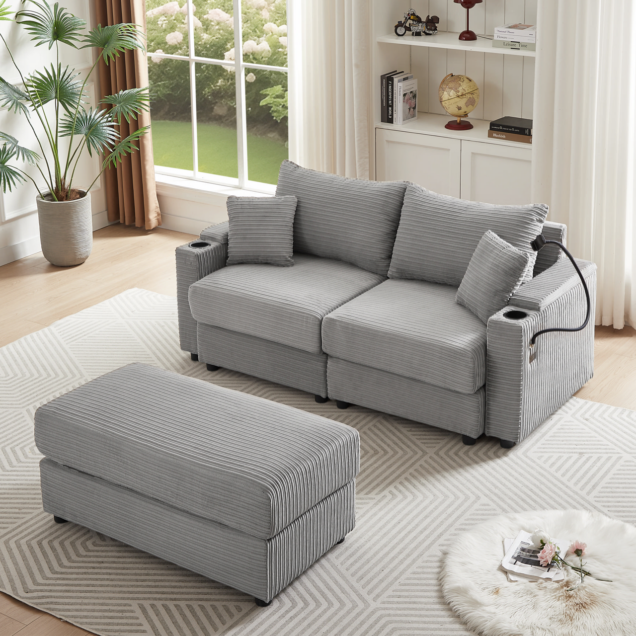 INOVAR 73" Sectional Sofa