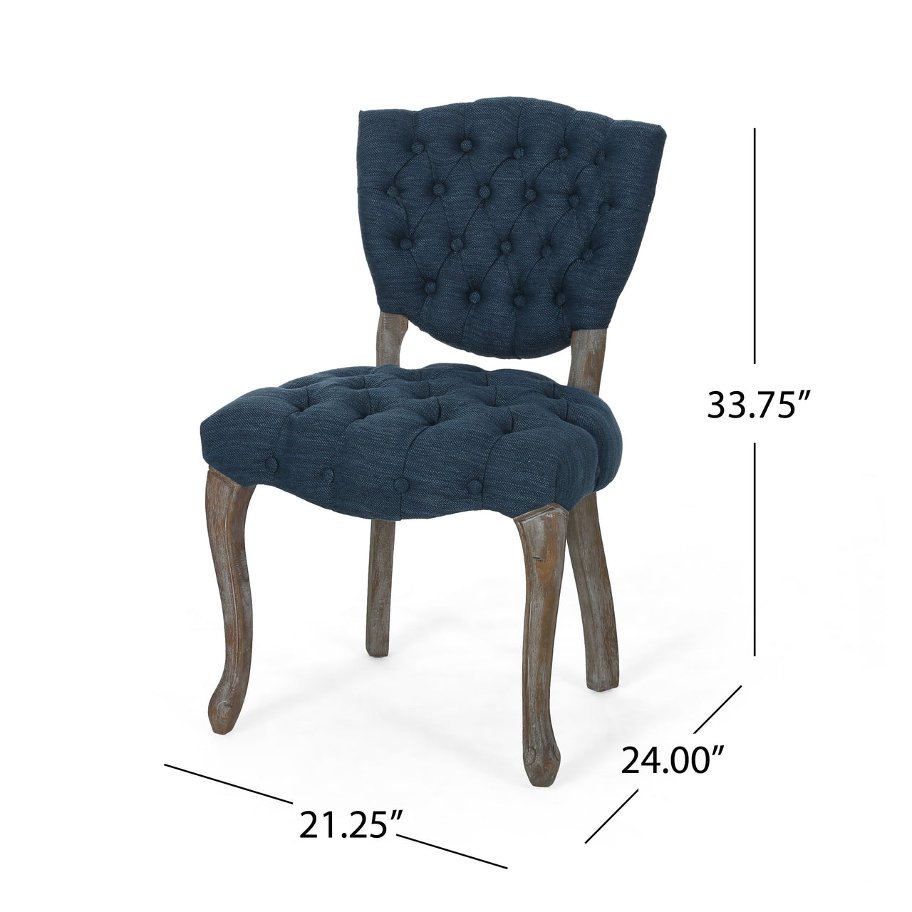 KYROVEXTA 21" Tufted Chair 2 Pcs