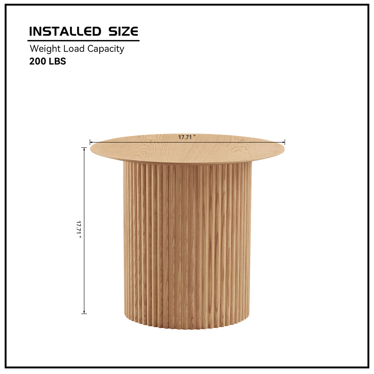 RHEA Fluted Side Table