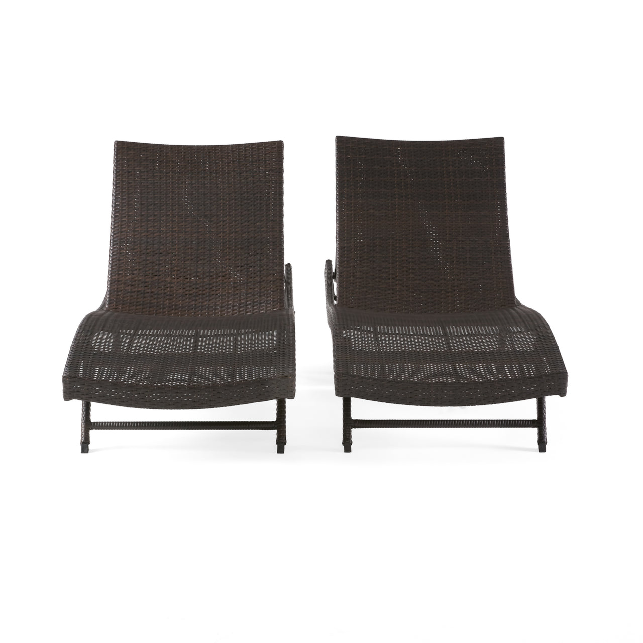 VYLENTX 79" Wicker Chaise Set of 2 Pcs