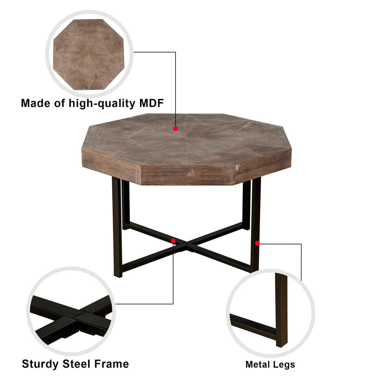 ORBIVIA 29" Coffee Table