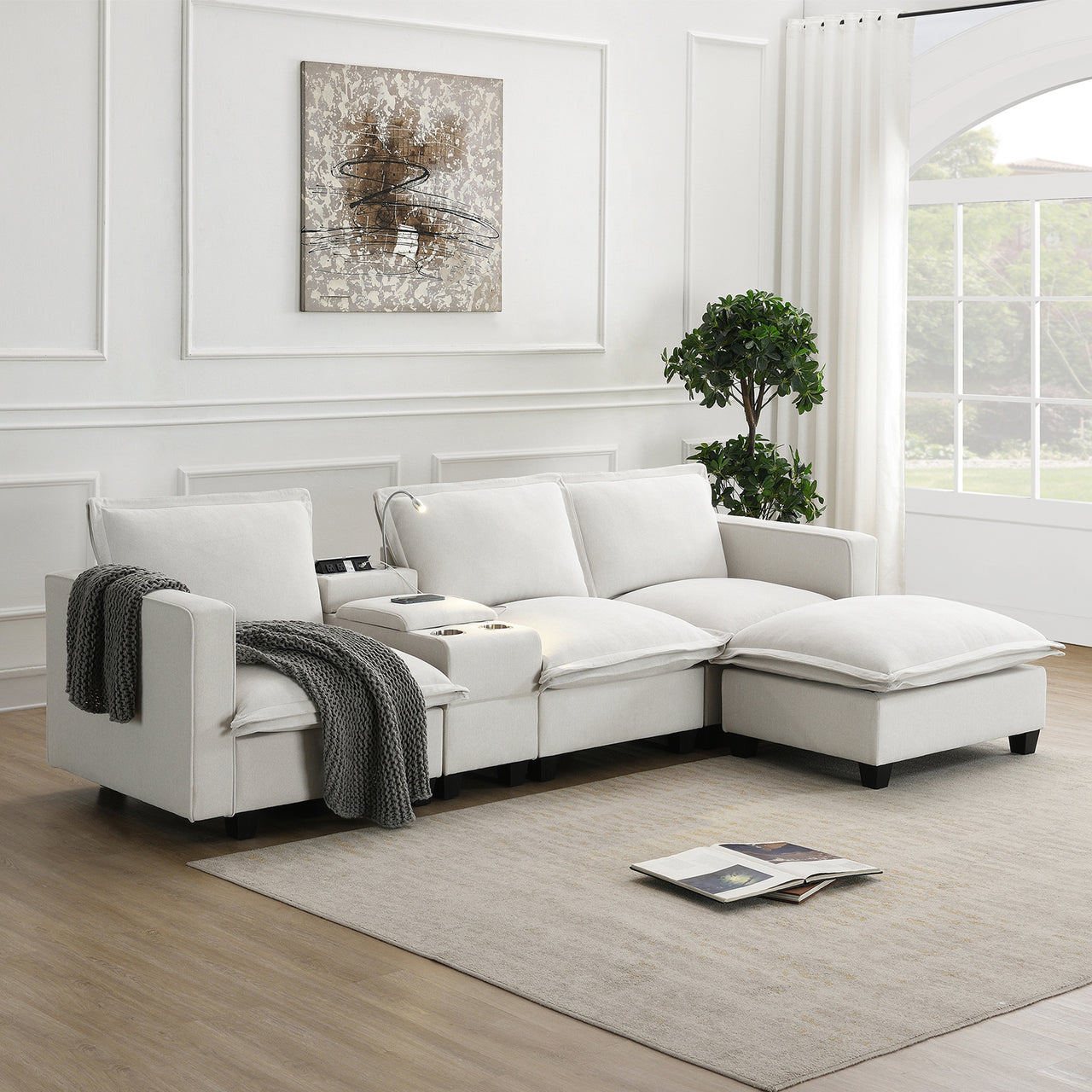 KRALIX 109" Sectional Sofa