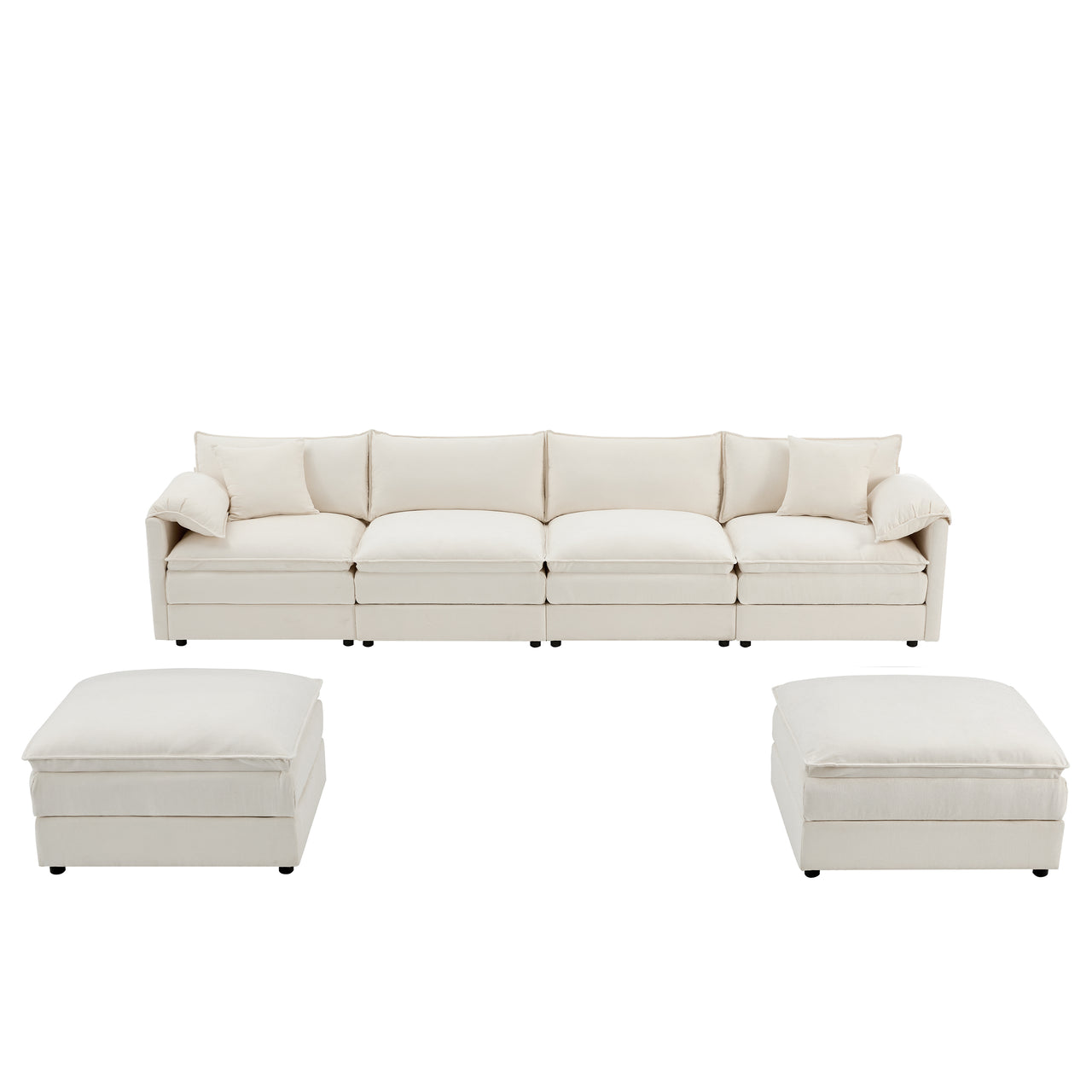 ZENOVAR 136" 6-Seat Sectional Sofa