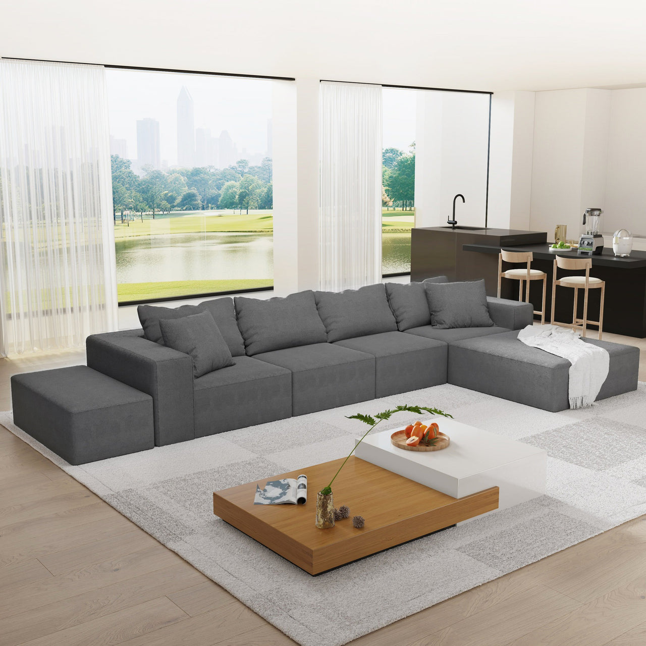 EVELYN 132" Sectional Sofa