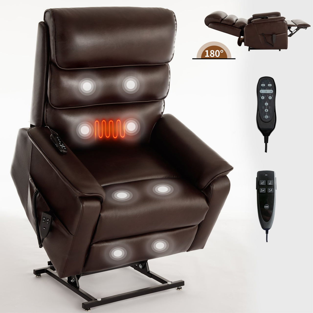 COZYLift 35" Recliner with Heat Massage - 7880