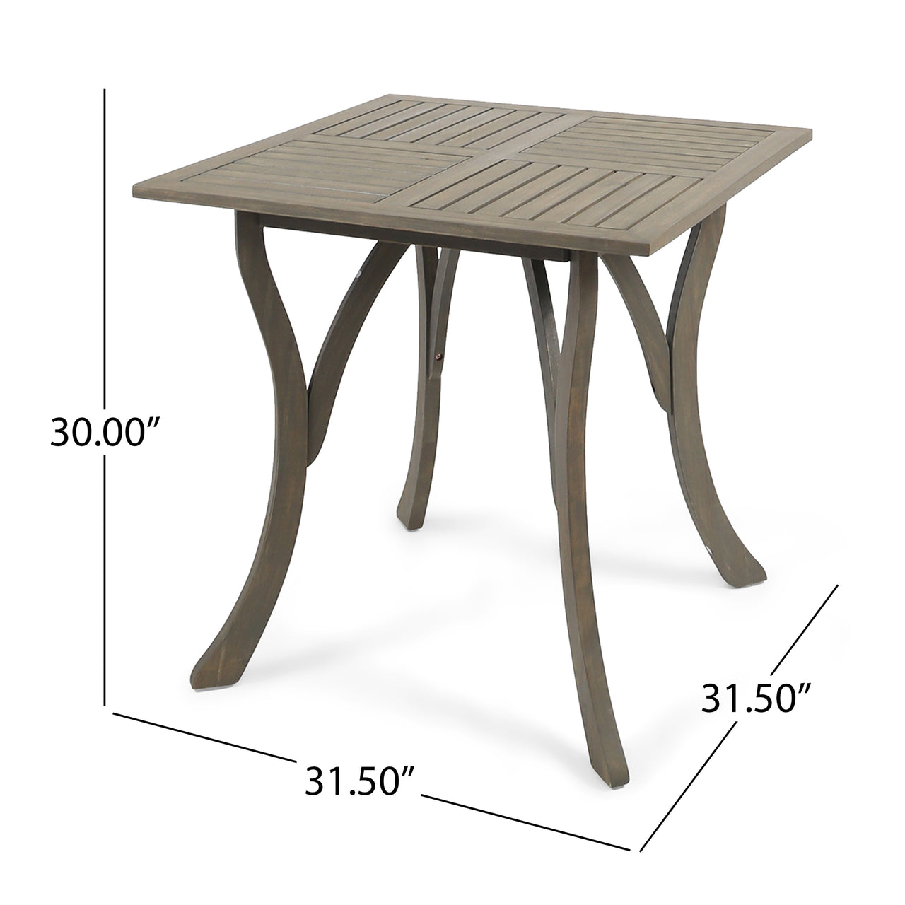 QORVANX 32" Wood Table