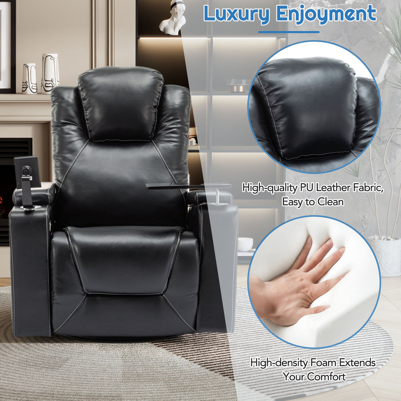 VORLIX 37" Recliner with Surround Sound