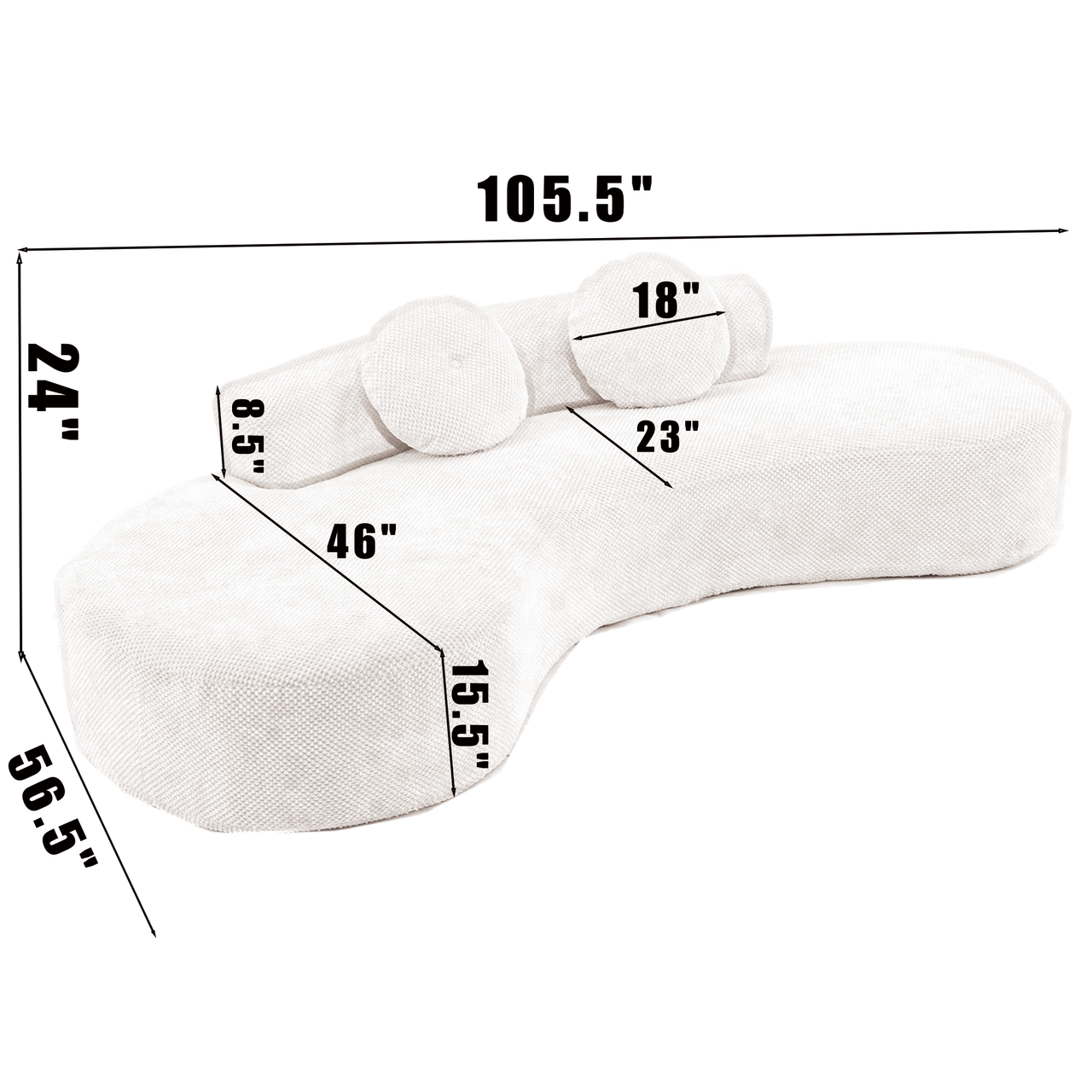 QYVONX 105" Sofa