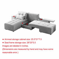 Thumbnail for ZINNIA Convertible 3 in 1 Sleeper Sofa