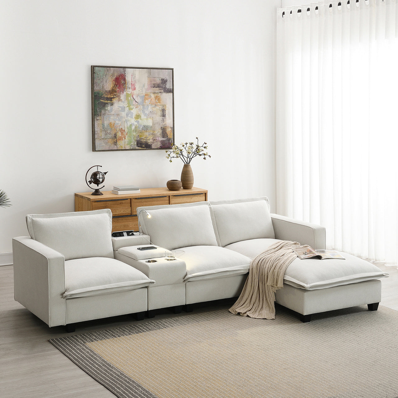 AXOVAR 109" Sectional Sofa