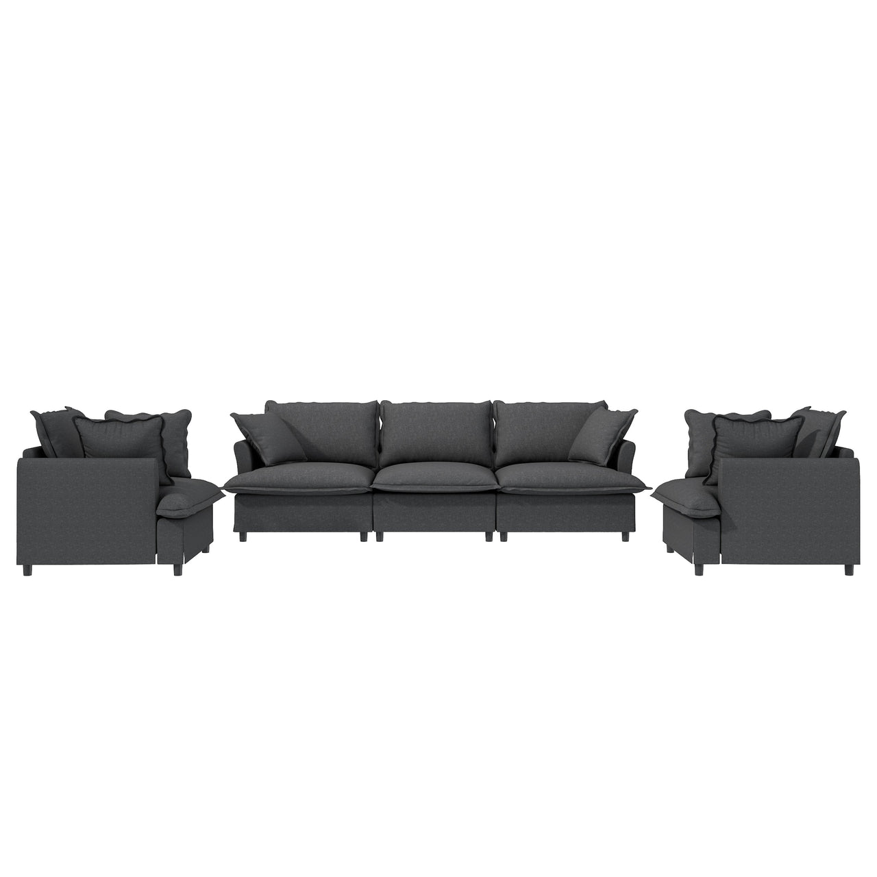 XEVION 94" Sectional Sofa 5-Seat