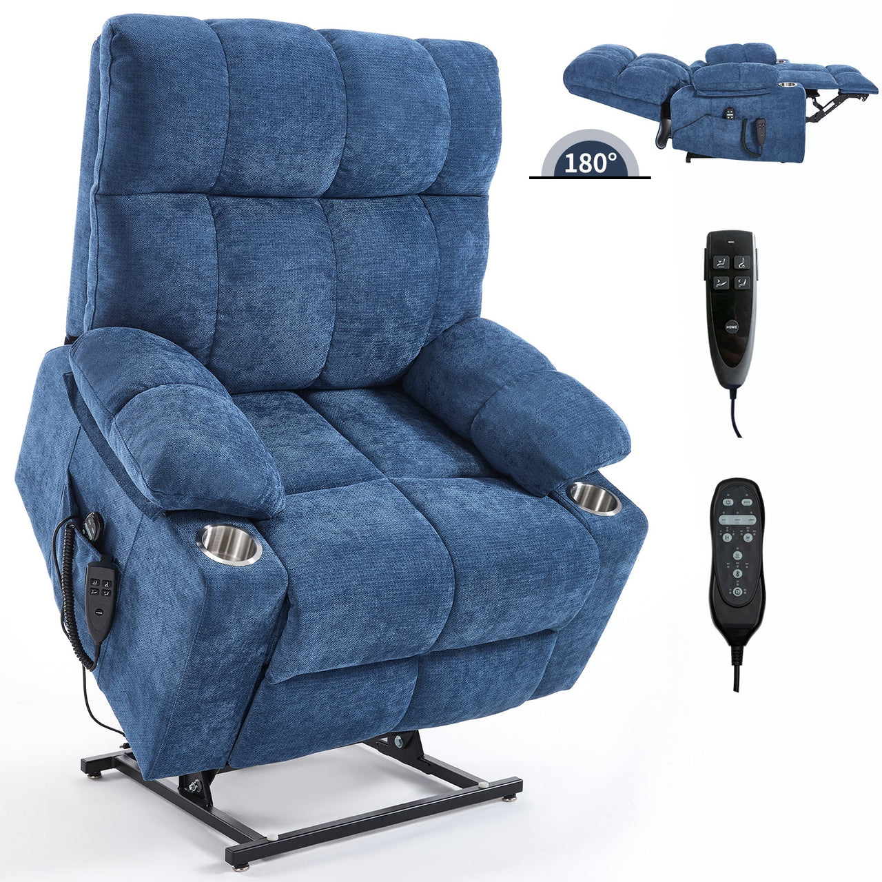 COZYLift 40" Recliner with Heat Massage - 8006