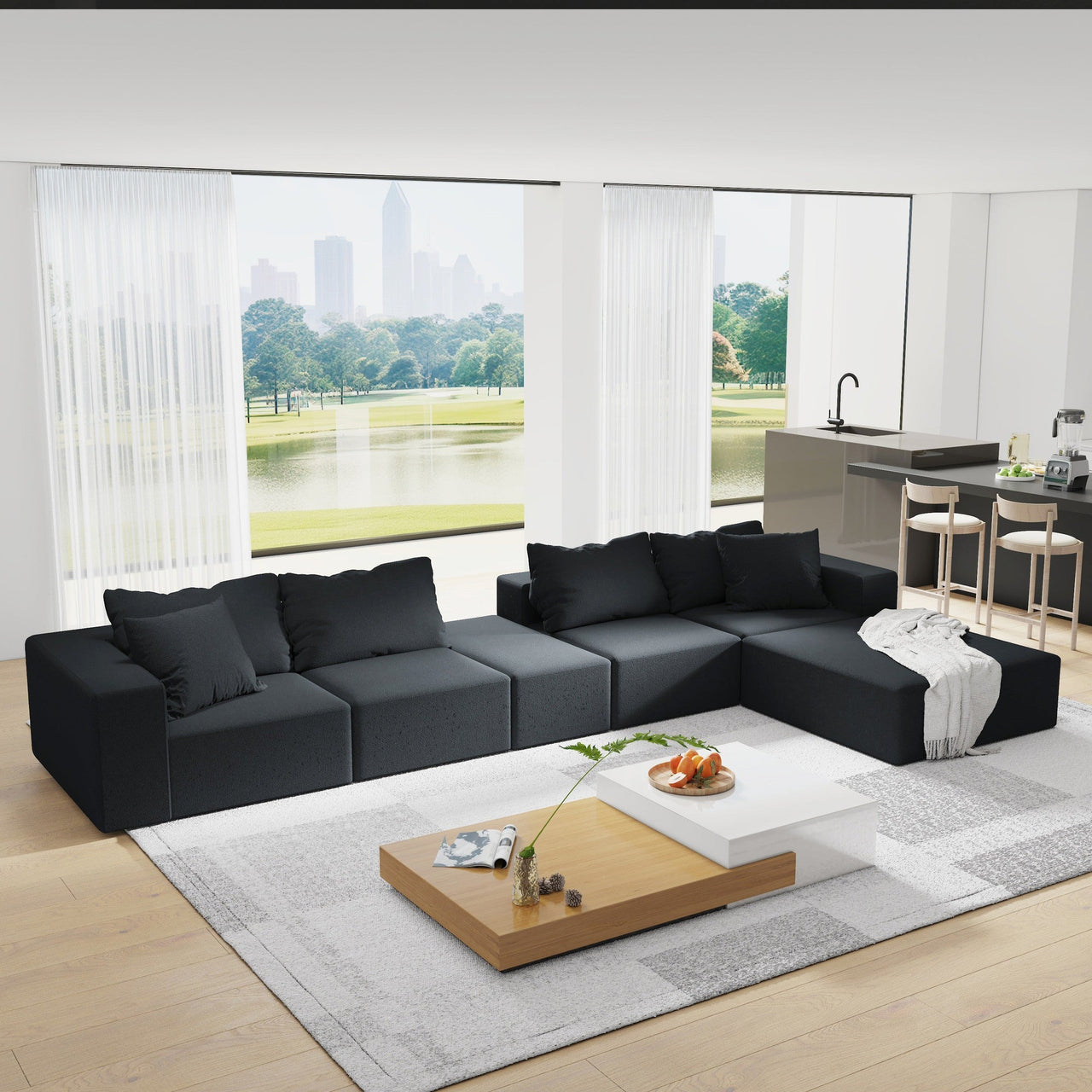 EVELYN 132" Sectional Sofa