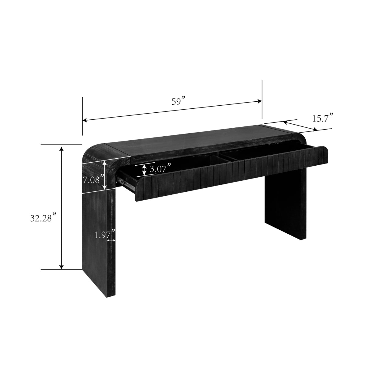 SOLVIX 59'' Entryway Table